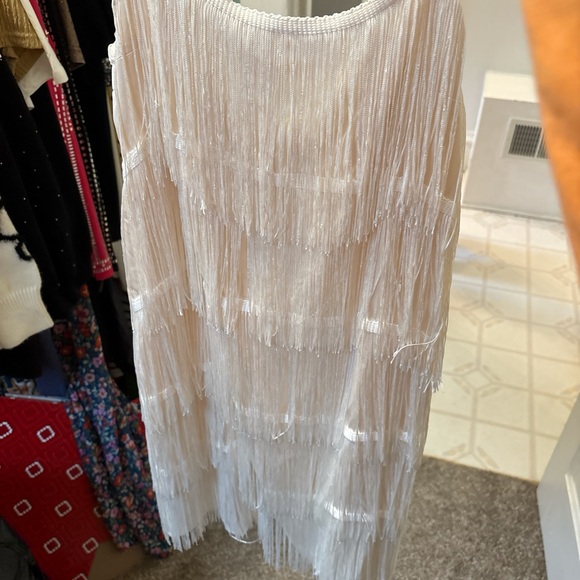 Le Lis Dresses & Skirts - Le Lis White Layered Fringe A-Line Skirt